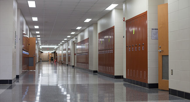 school hallway